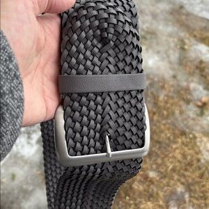 H&M rich XS dk grey woven thick belt. EUC. Looks immaculate.